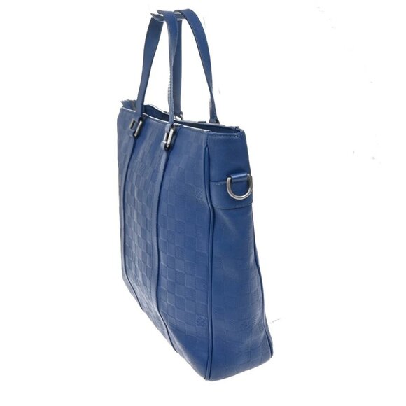 LOUIS VUITTON Tadao PM Hand Tote bag Damier Infini Blue Spain - Picture 4 of 14